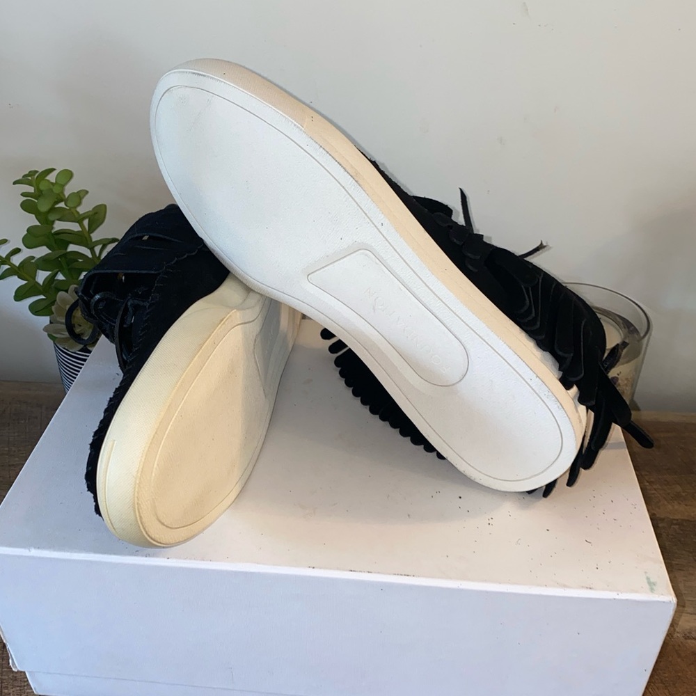 NWB!! Foundation Footwear Native Black High-Top Fringe Moccasin Sneakers Size 11 - Picture 12 of 14